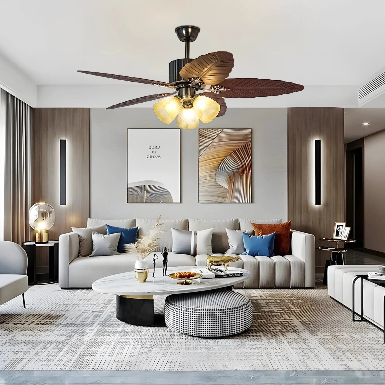 Tropical Breeze Wooden Ceiling Fan