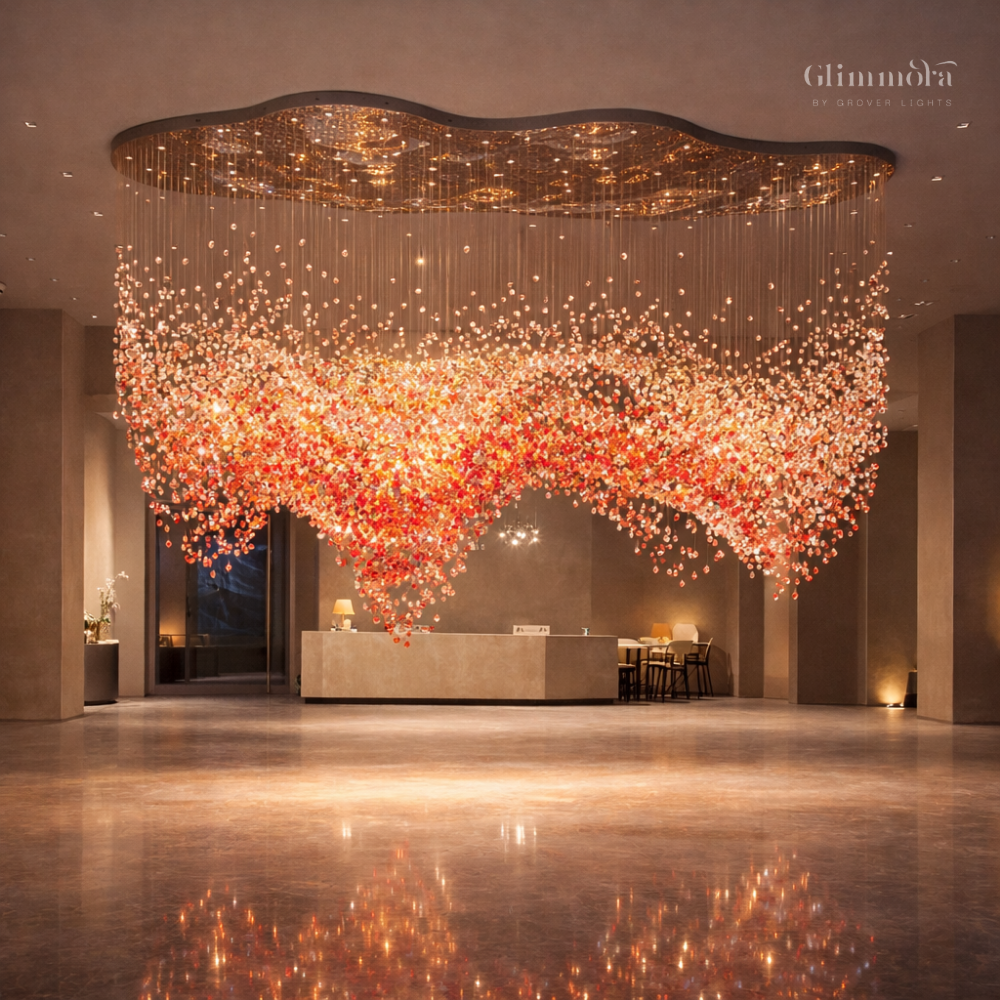 Aurora Cascade Crystal Chandelier