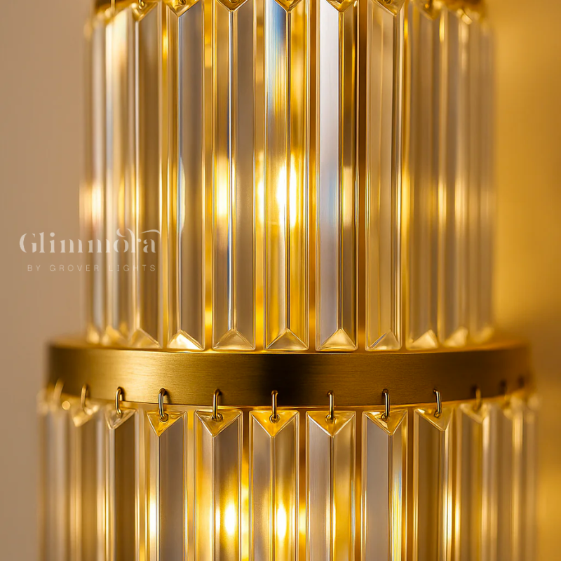 Crystal Poet (Gold) Wall Light