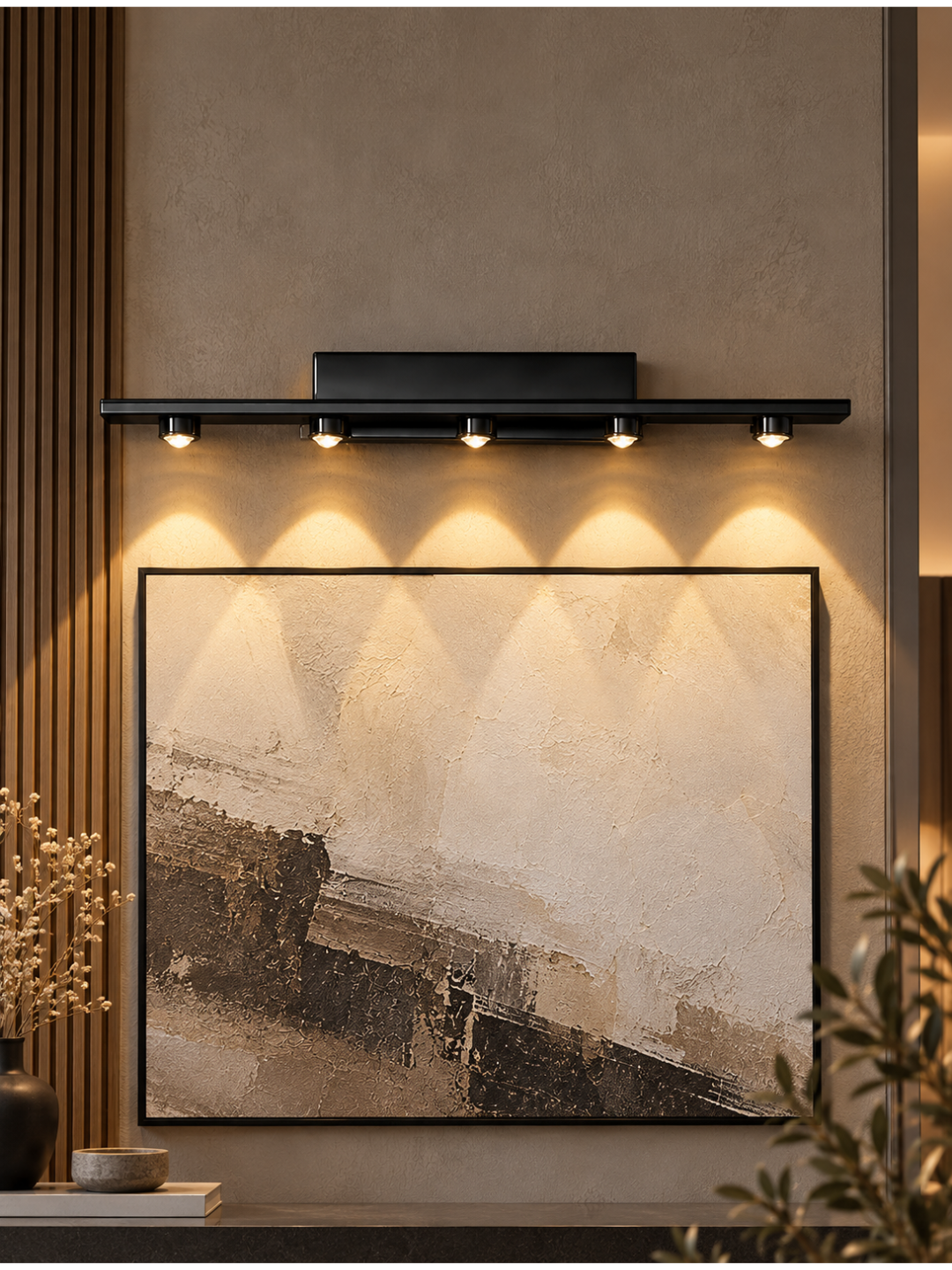 Modern 5-Light LED Picture Wall Lamp