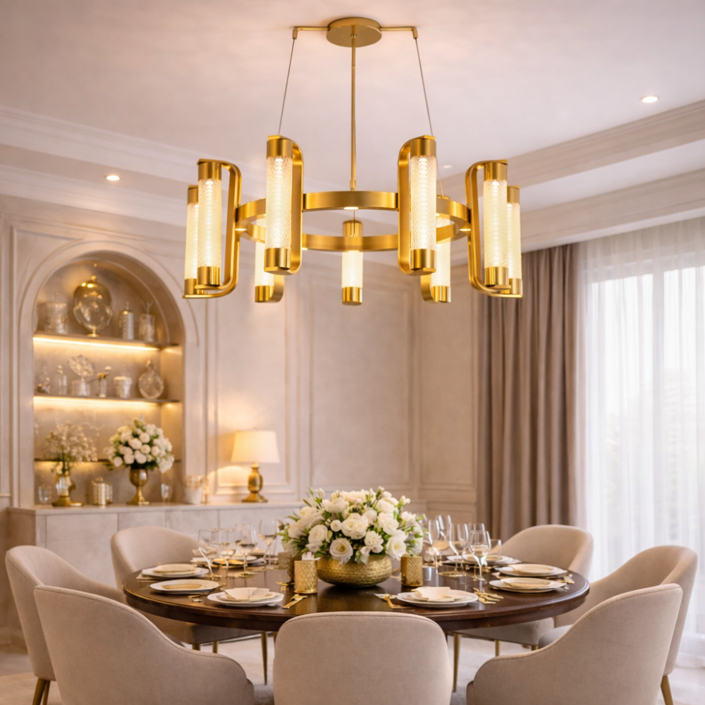 Aura Ring Gold Chandelier