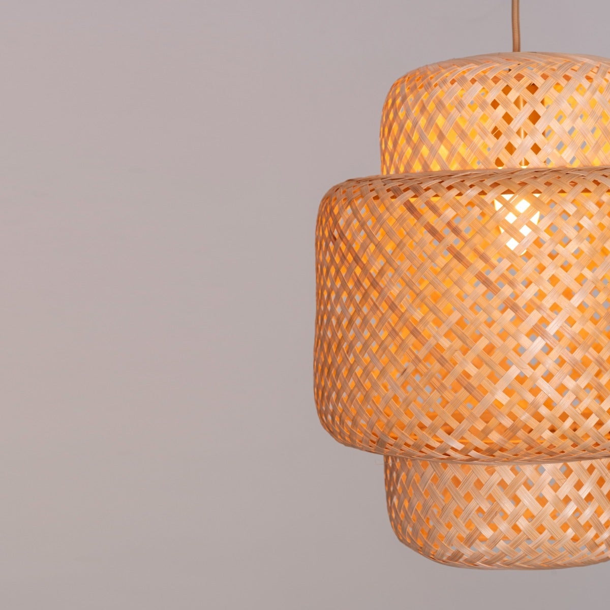 Hard Rattan Pendant Light