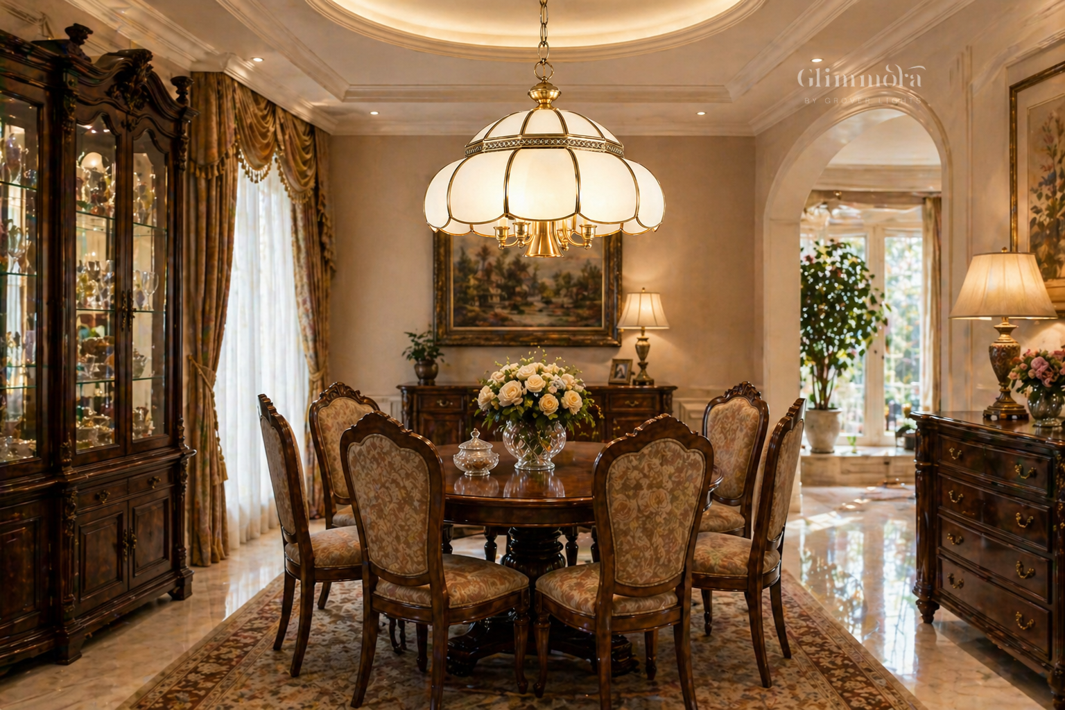 Classic Dome Pendant Chandelier