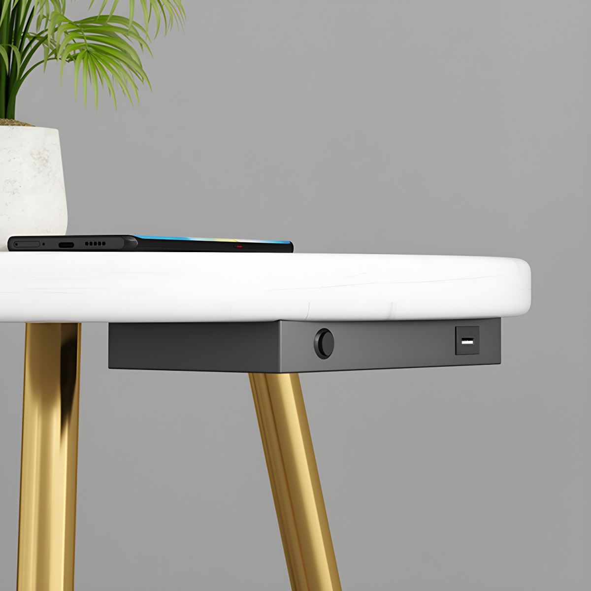 Blissful Moment (Feather, Gold) Floor Lamp