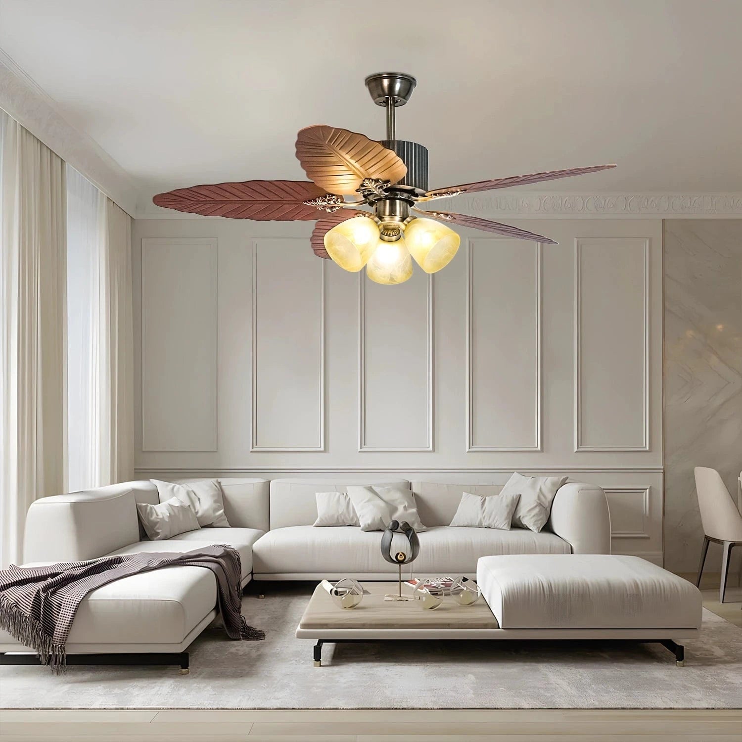 Tropical Breeze Wooden Ceiling Fan