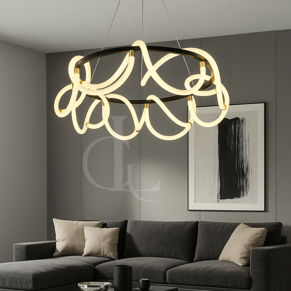 Artistic Loop (24 Inches) Chandelier