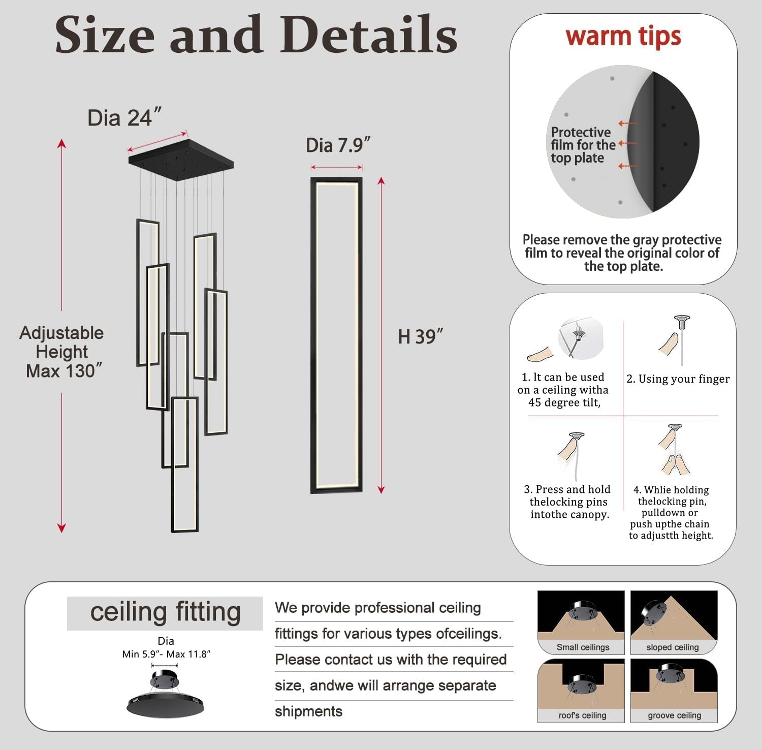 Flashing God Modern Chandelier