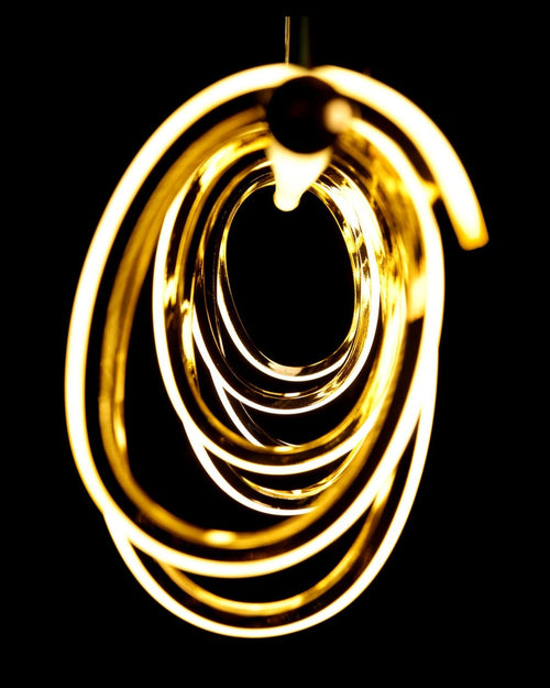 Spiral Ribbon Linear LED Chandelier