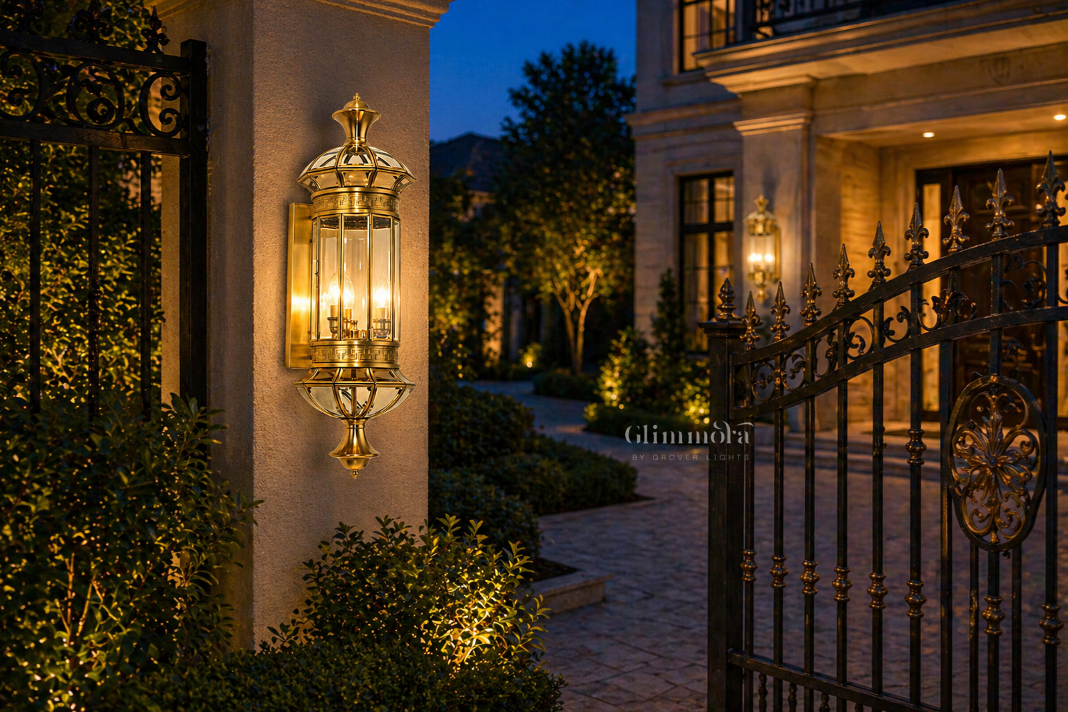 Imperial Brass Lantern Wall Sconce