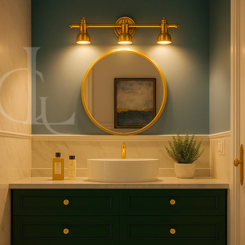 3 Led Golden Body Led Wall Light