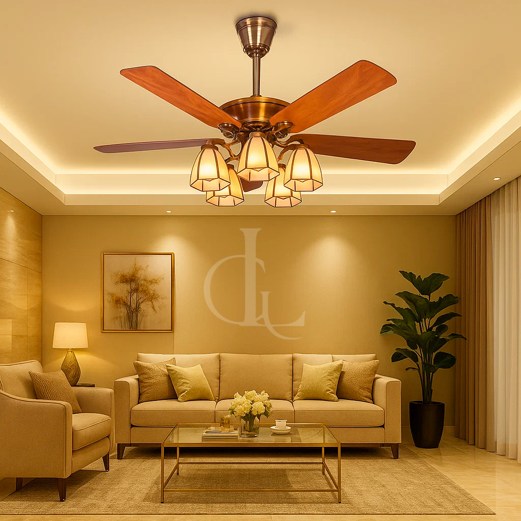 Caramel Valley (48 Inches Span, Teak Finish) Ceiling Fan