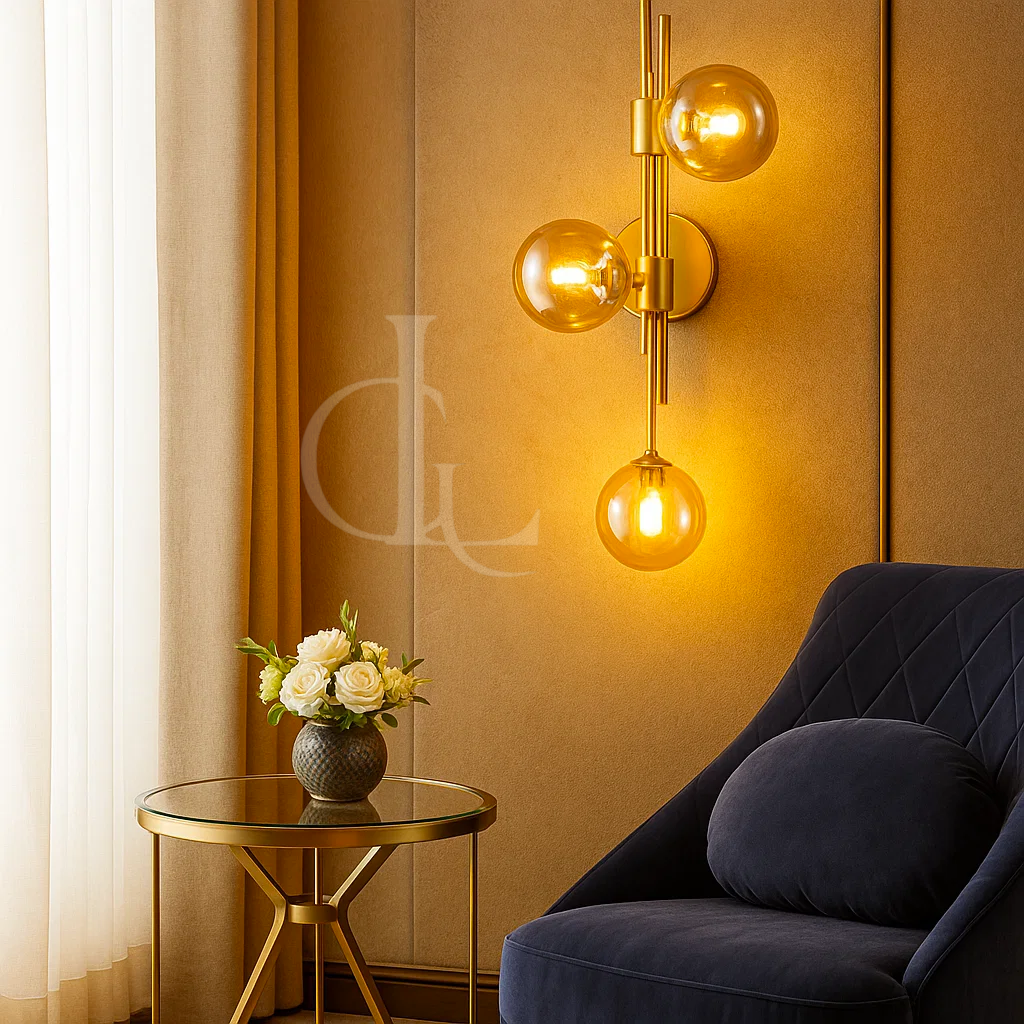 Find your Way (Amber) Glass Wall Light