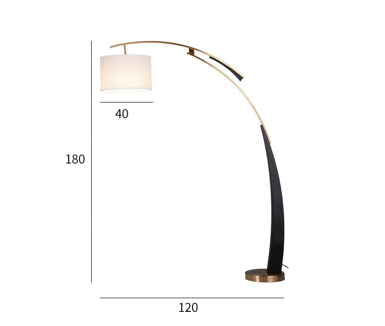 Skyward Lights (Black, Gold) Floor Lamp