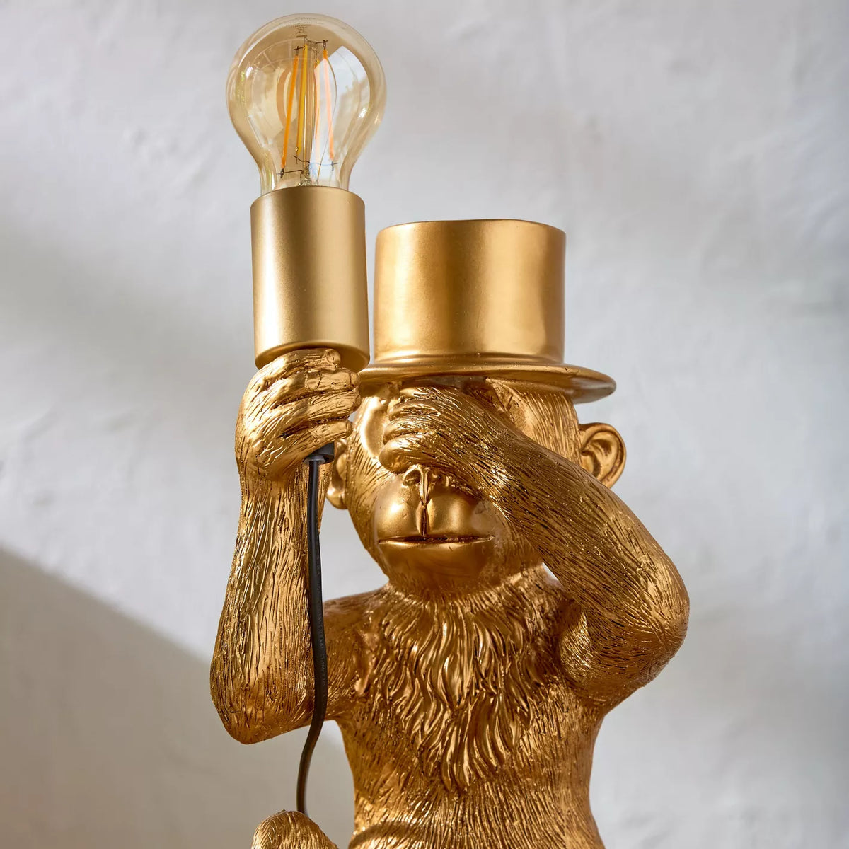 Luxury Golden Monkey Table Lamp