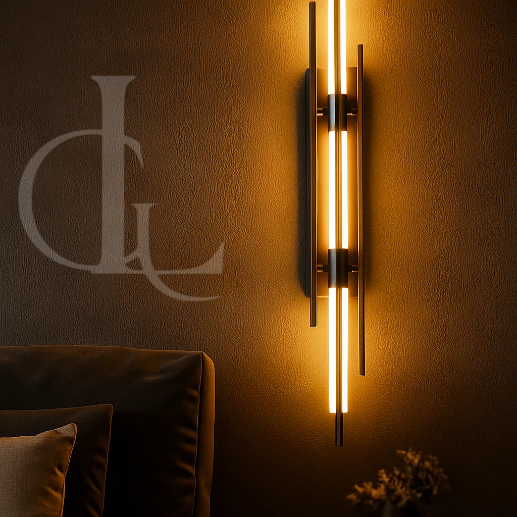 Harry's Long Black Wand Wall Light