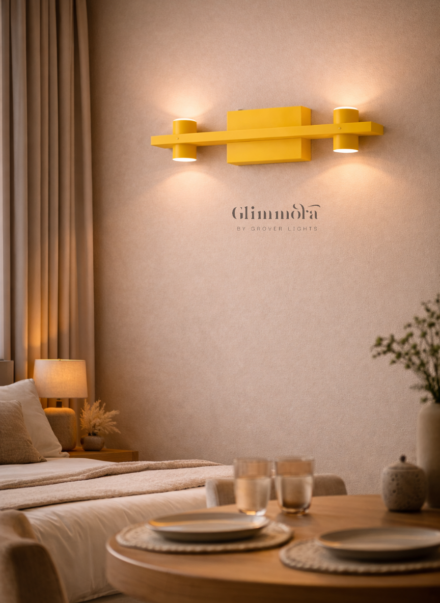 Solara Linear Yellow Wall Light