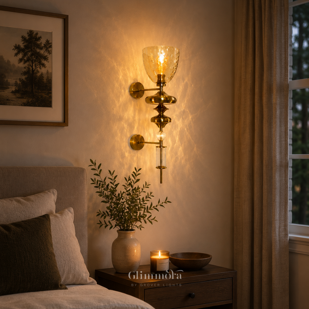 Aurora Crystal Glow Wall Sconce