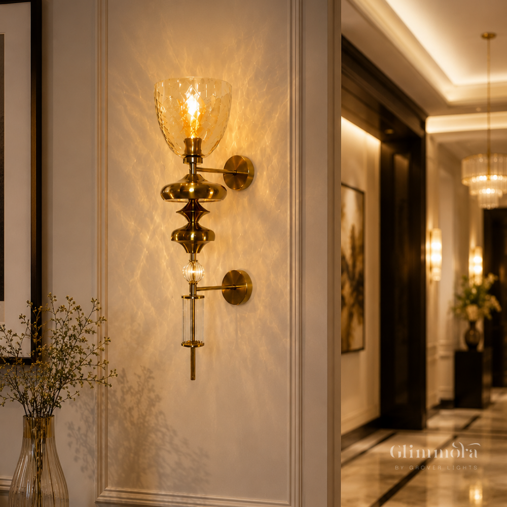 Aurora Crystal Glow Wall Sconce
