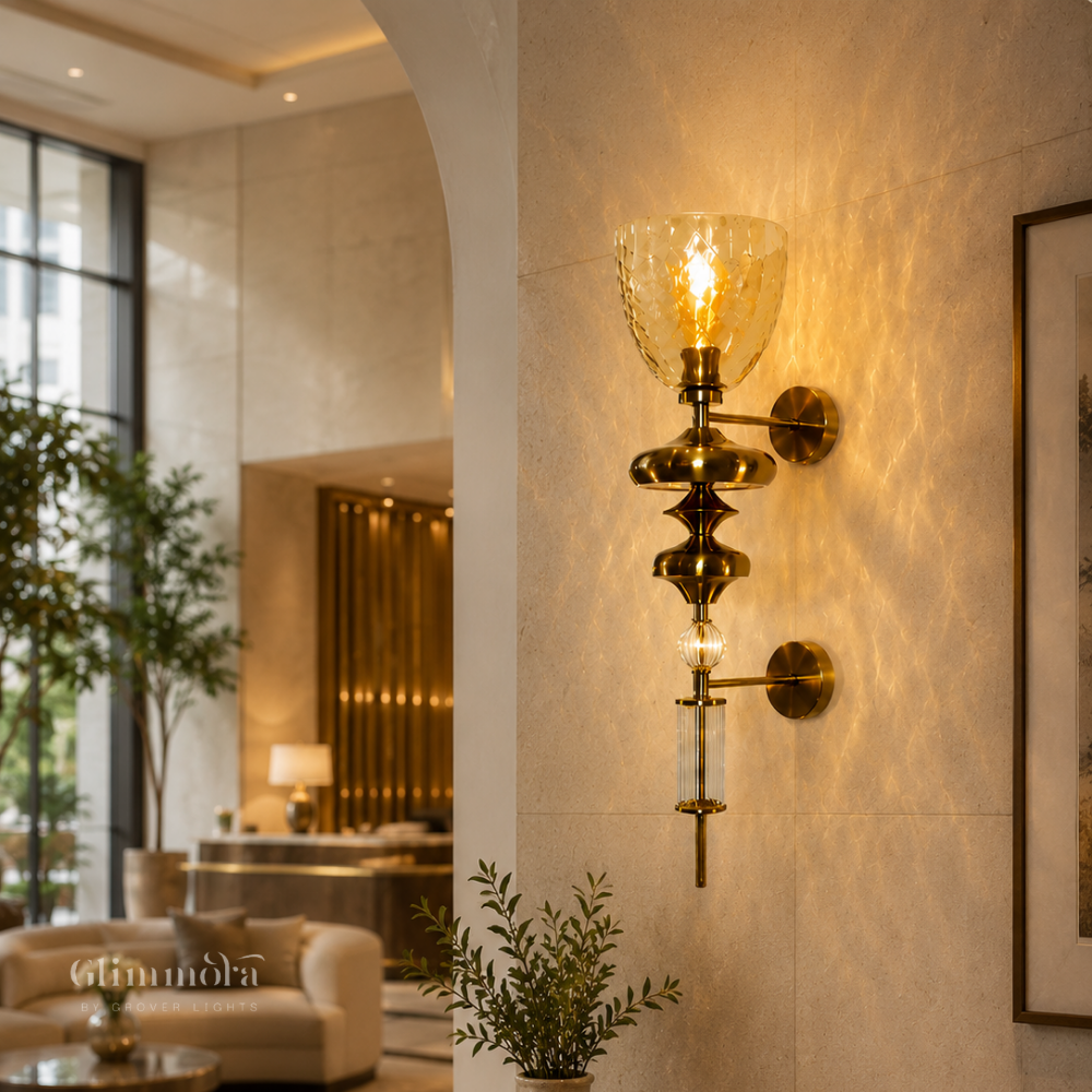 Aurora Crystal Glow Wall Sconce