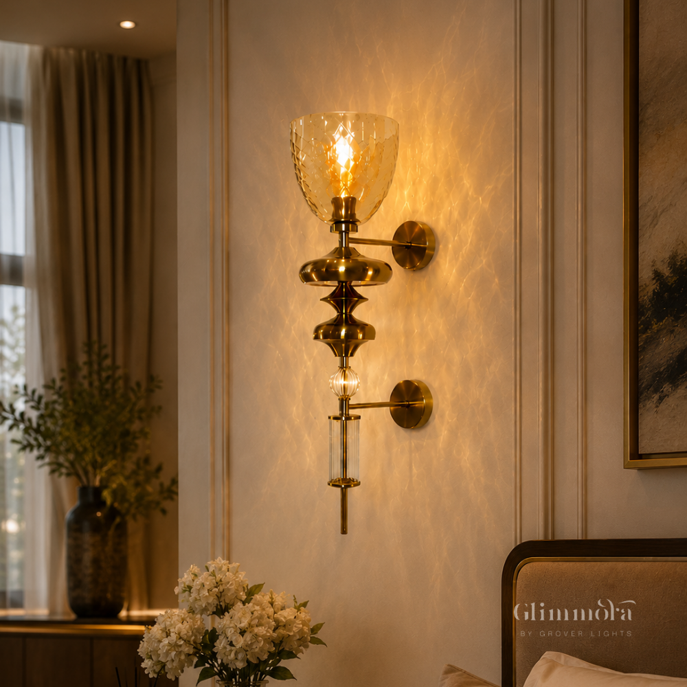Aurora Crystal Glow Wall Sconce