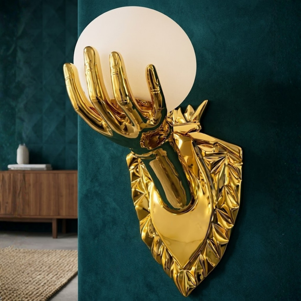 Luxury Golden Hand Wall Light