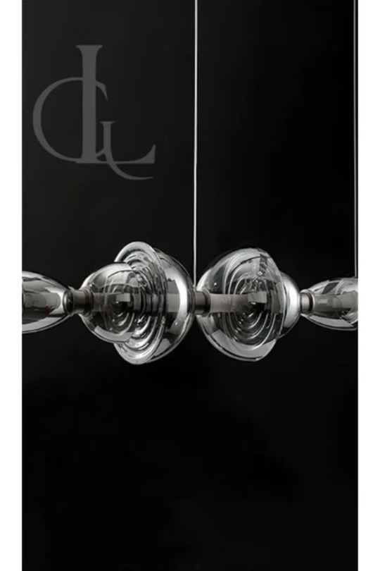 Separating Shadows (Smokey, 1100mm, Gold) Chandelier