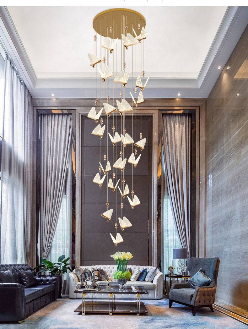 Warmth 'n' Wings Chandelier: Butterfly Double Height