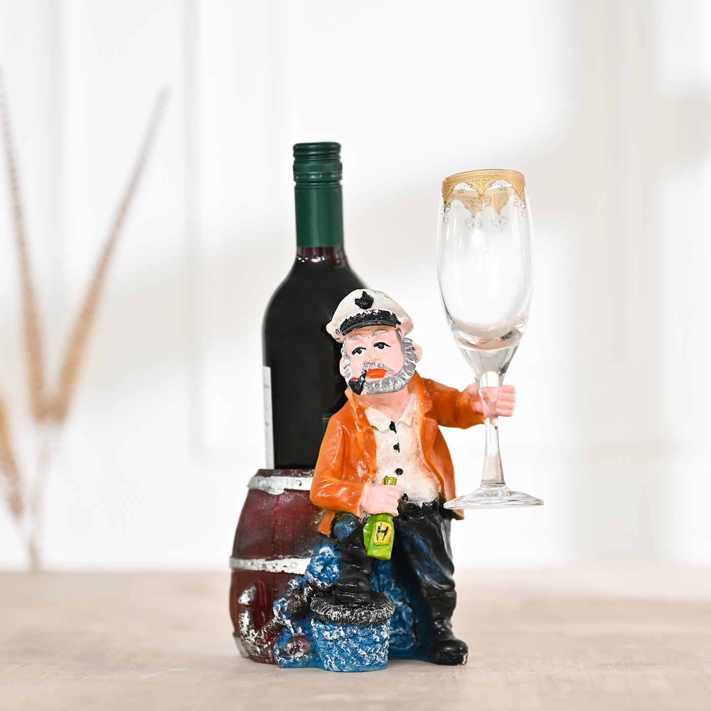 The Wine Enthusiast: Bottle & Glass Stand