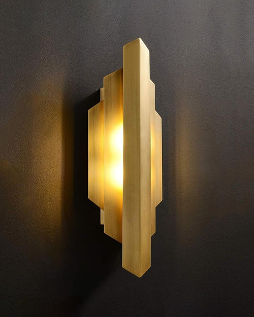 Postmodern Golden Wall Light