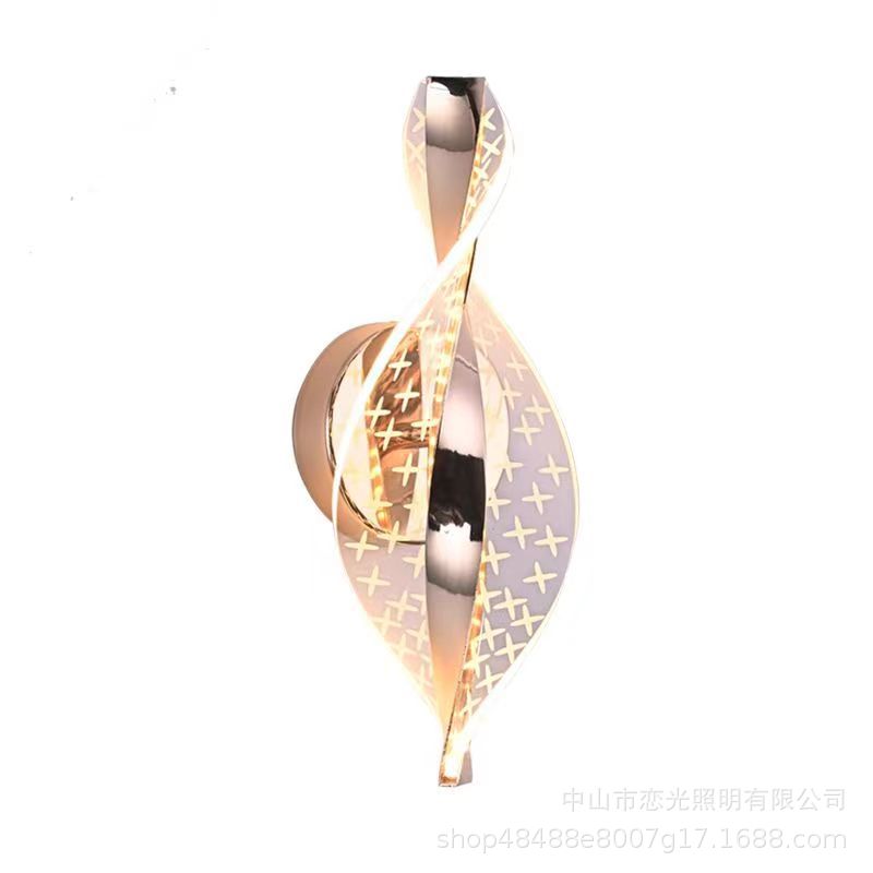 Transparent Curve Led Wall Lamp
