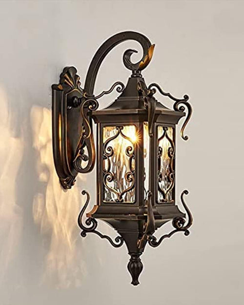 European Retro Glass Wall Light