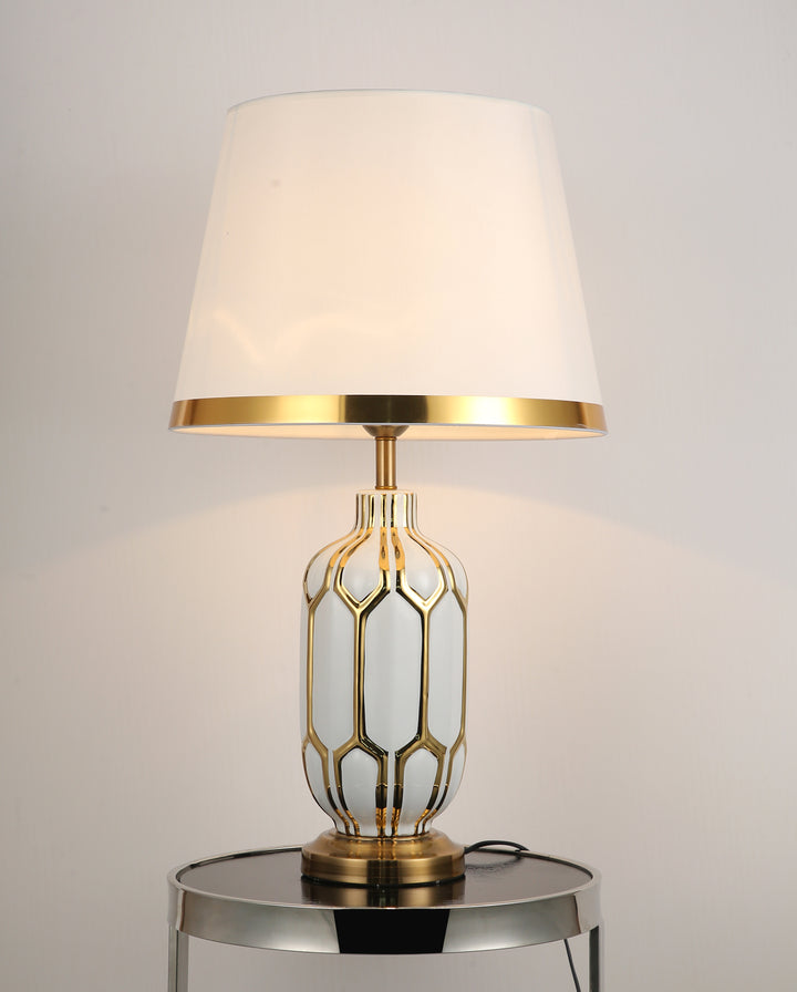 Diamond Dazzle Table Lamp (White)