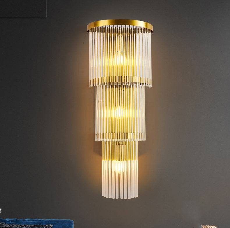 20 Led Crystal Modern Gold Metal Wall Light
