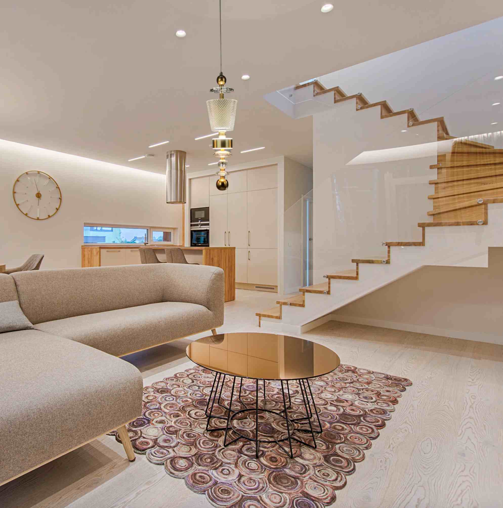 New Amber Vintage Gold Pendant Light