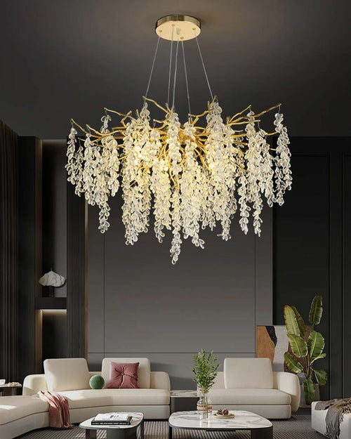 Modern Crystal Branch Chandelier