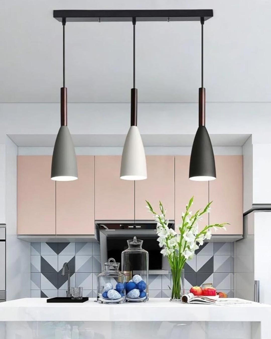 3 Head Industrial Ceiling Pendant Light