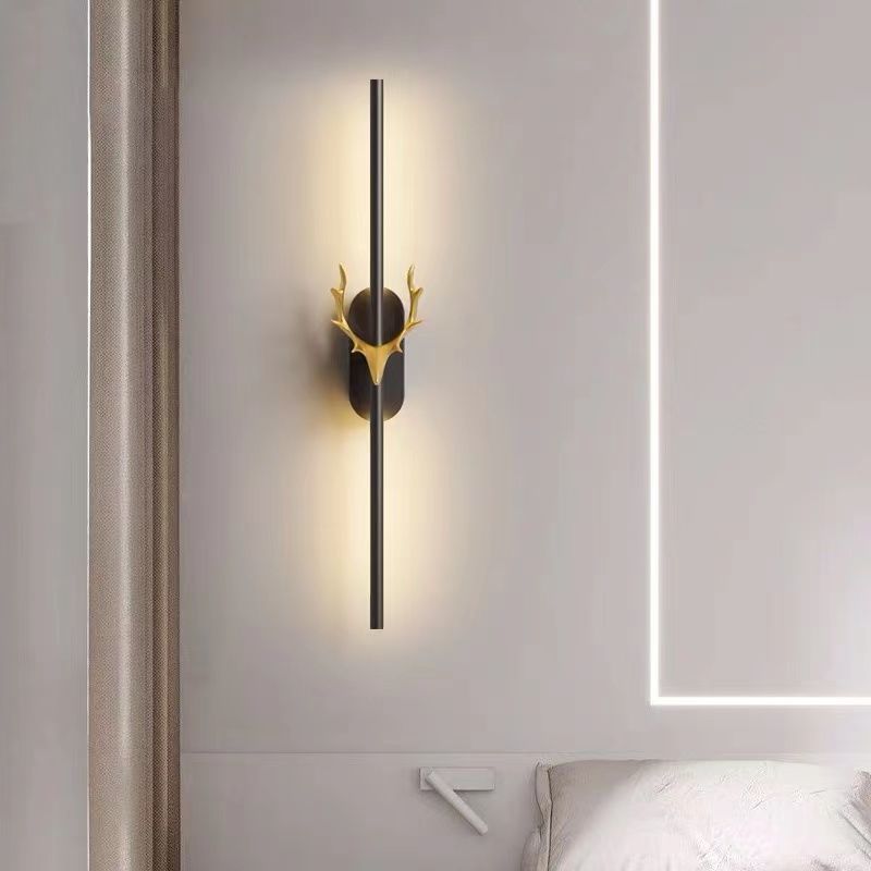 Modern Style Antler Black LED Wall lamp