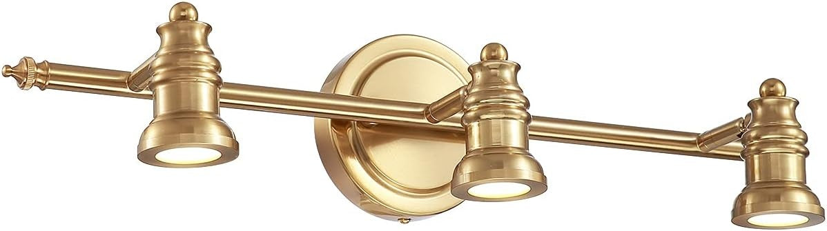 3 Led Golden Body Led Wall Light