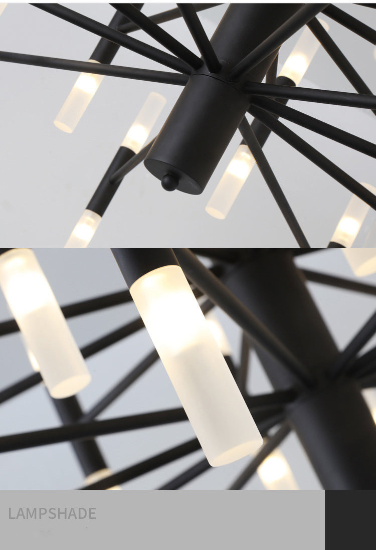 Willow Whisper Chandelier (Black)