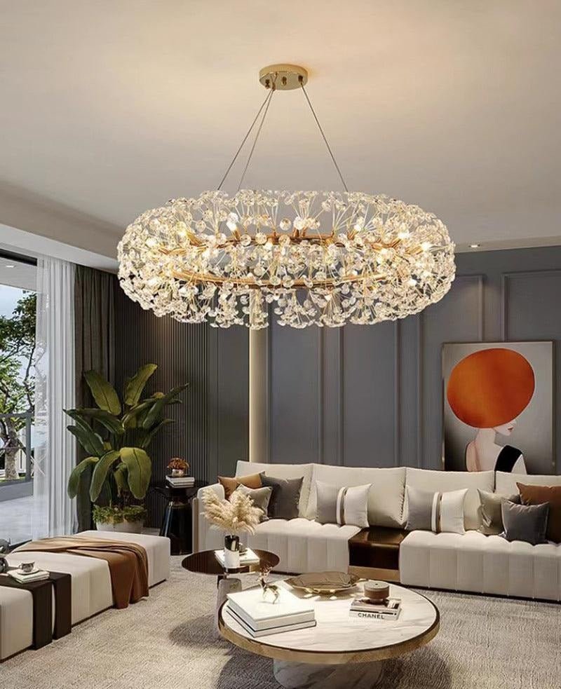 Beautiful Sunfall (Round) Crystal Chandelier