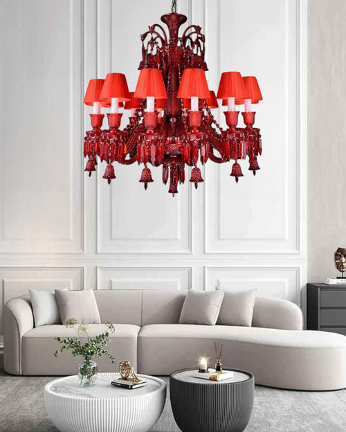 Baccarat's Grace (Red, 12 Lights) Chandelier
