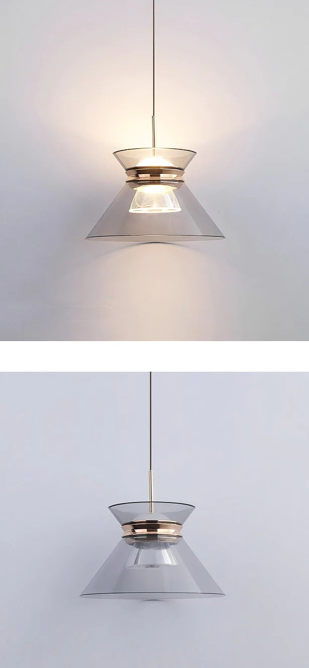 Diego Glass (Grey) Pendant Light