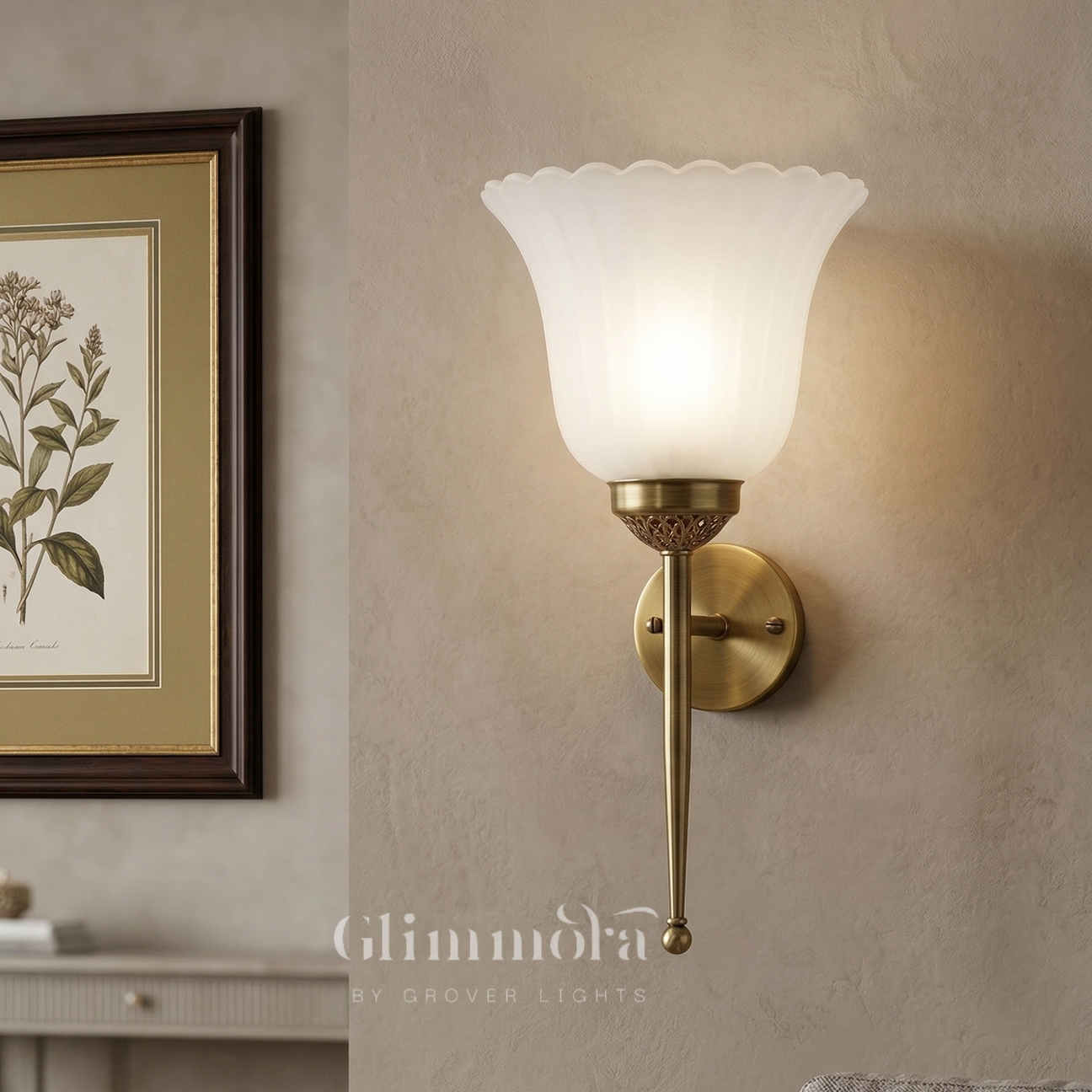 Amora Frosted (Glass) Wall Light