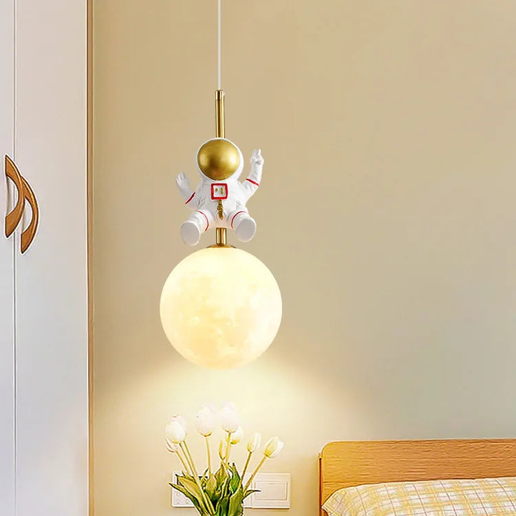 One Small Step Astronaut Hanging Light