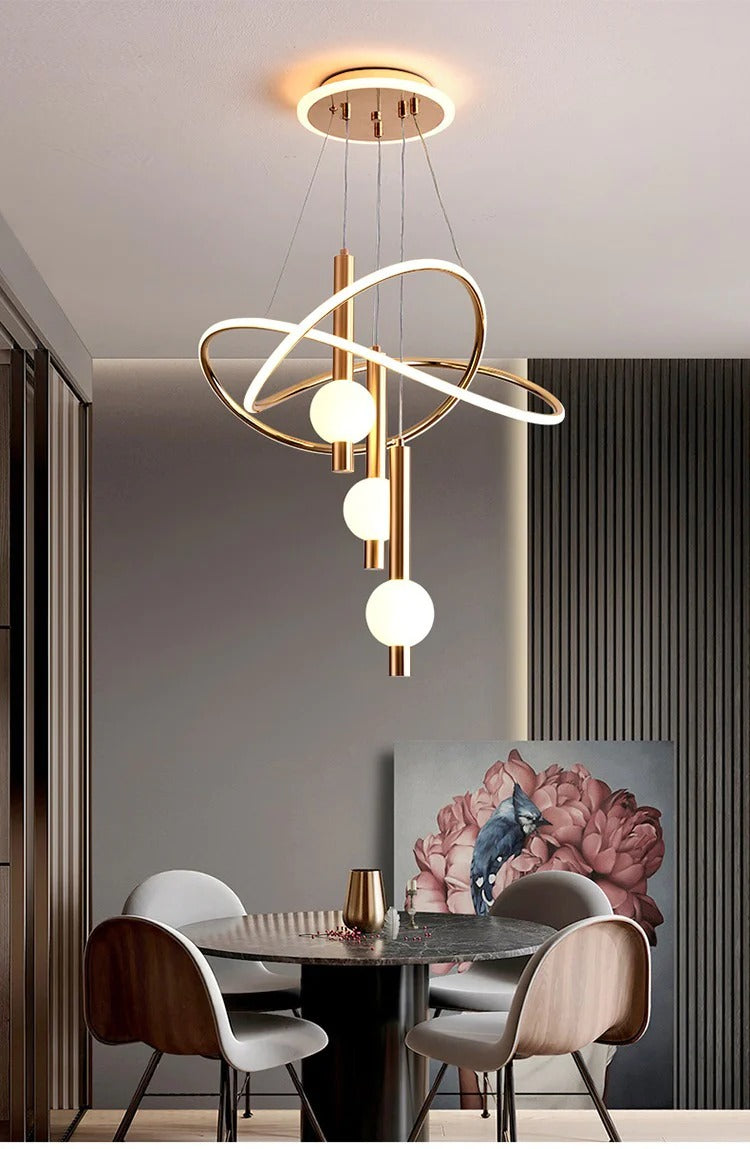 Graceful Curves Pendant Chandelier