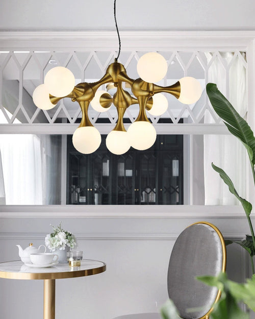 Modern Orb Cluster Chandelier
