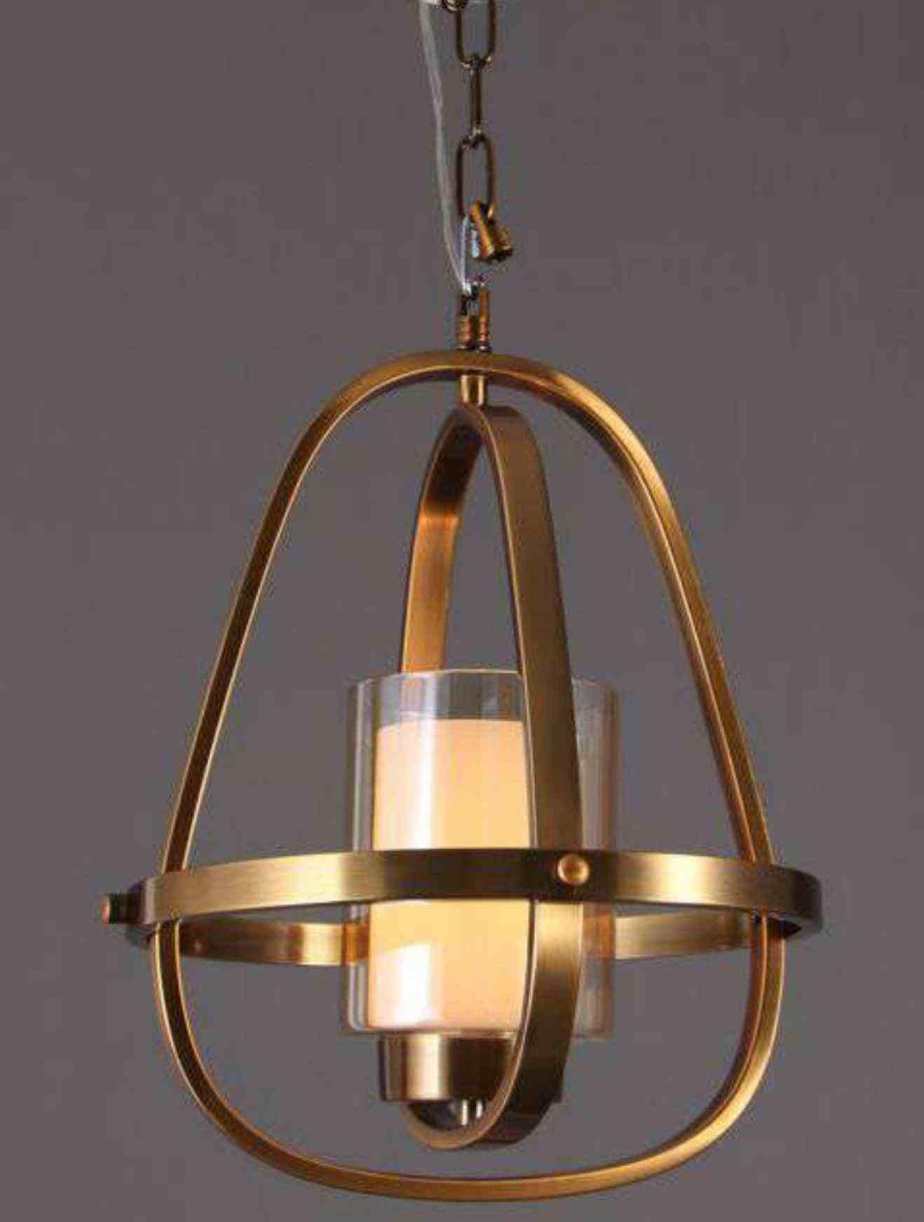 Gold Brass Pendant Light