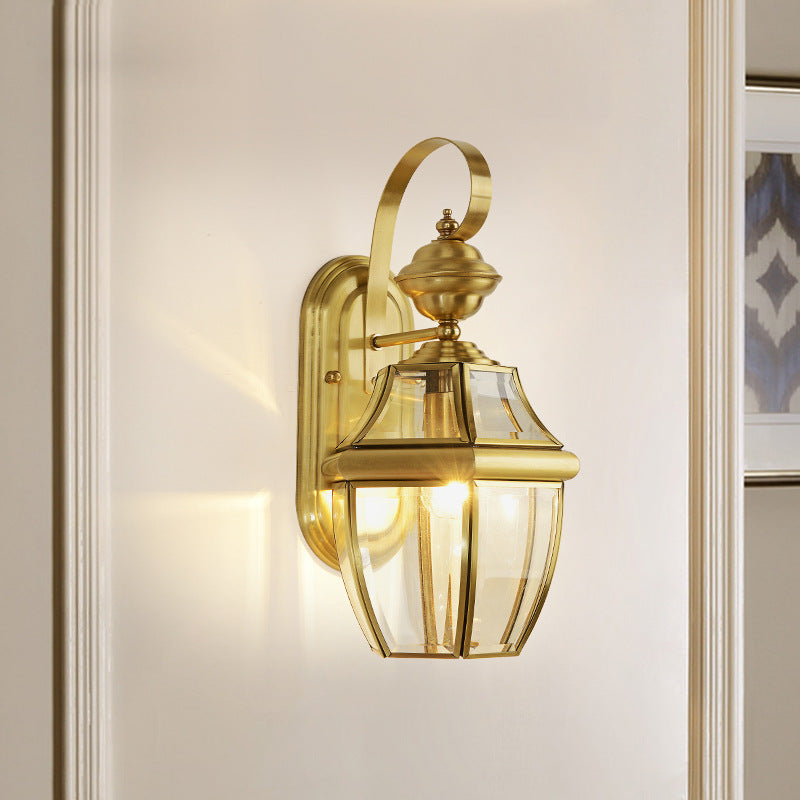 Gold Exterior Wall Light