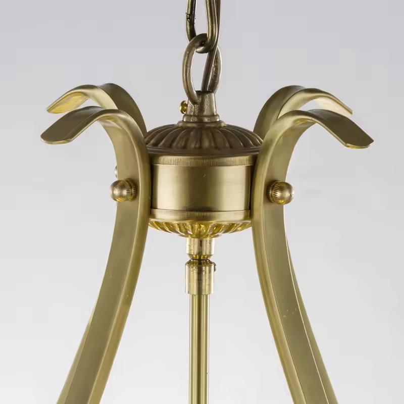 Luxury Pure Copper Chain Dining Room Pendant Light