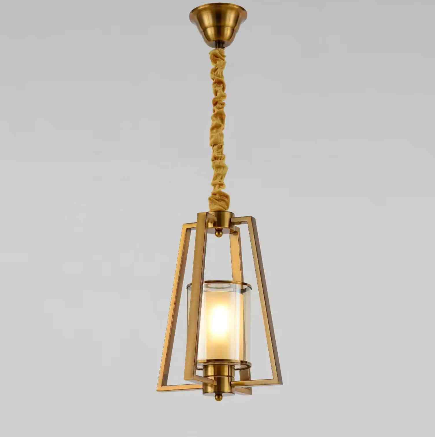 Amber Hue Hanging Light
